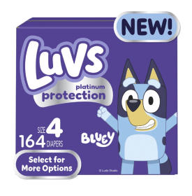 Luvs Platinum Protection Baby Diapers Size 4, 164 Count