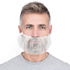 White Disposable Beard Nets for Work