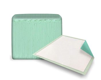 Pack of 150 Green Underpads 23 x 36 Disposable Backsheet Pads Incontinence Care for Men Women Unisex Sanitary Hygiene Effective Leak Protection for Be