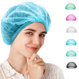 Blue Disposable Bouffant Caps Medical