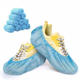 300 Pack of Disposable Shoe Covers. Blue Shoe Protectors Industrial Grade Shoe Covering. One Size Recyclable Boot Covers. Non-Slip Overshoes Disposabl