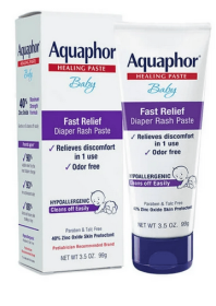 Aquaphor Baby Diaper Rash Paste, Maximum Strength 40% Zinc Oxide, Diaper Rash Cream, Diaper Rash Ointment, 3.5 oz