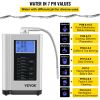 VEVOR Water Ionizer Machine, 7 Water Settings, Alkaline Acid Home Filtration System w/ 3.8" LCD Touch Panel