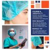 Blue Disposable Bouffant Caps Medical