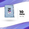 Disposable Isolation Gown X-Large. Pack of 10 Blue Disposable Gowns with Sleeves, Elastic Wrists