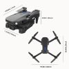 Drone E88- Christmas Toy Gift for Teenage Boy Girl Kids Beginner Age 8-10-12 Years Old - RC Quadcopter Multirotors | Foldable UAV | WiFi HD FPV Live V