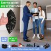 Black Disposable Shoe Covers for Indoors; Outdoors 16' x 5.75'; Pack of 100 CPE Foot Covers for Shoes Disposable; Waterproof Shoe Covers Disposable wi