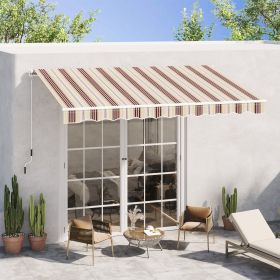 10' x 8' Retractable Awning (Option: Red, Beige-1685x220x180 mm)