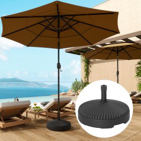 Round Patio Umbrella Base Holder (Option: Black-520x580x190 mm)