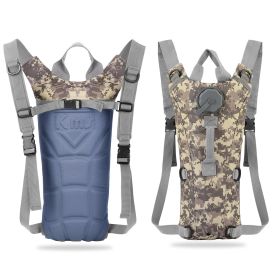 1Pc 3L Tactical Hydration Pack  Water Bladder Adjustable Water Drink Backpack For Hiking Cycling Climbing Running (Option: Acu)