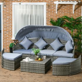 Convertible Daybed Sectional (Option: Light Gray-800x300x740 mm)