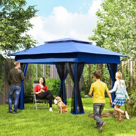 11x11 Canopy Gazebo (Option: Blue-250x215x1210 mm)
