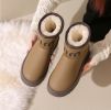 Winter new high-top fashion women's cotton boots leather waterproof and fleece warm leisure snow boots