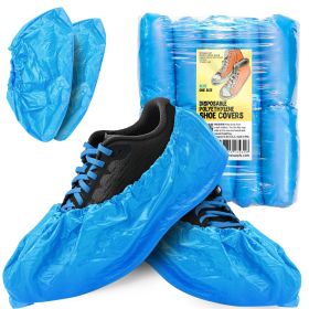 Blue Disposable Shoe Covers for Indoors (Color: Blue)