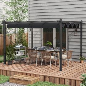 10' x 13' Retractable Pergola Canopy (Option: Gray-1830x380x170 mm)