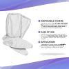Disposable Shoe Covers for Indoors, Outdoors, 18 Inch Long, Pack of 100 White Shoe Covers Disposable Non Slip with Elastic Top, Ankles