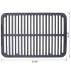 Oval Cast Iron Grill Outdoor, Portable Charcoal Grill and Tabletop Cast Iron Skillet - 100% Cast Iron, Enameled, Durable, Small Charcoal Grill